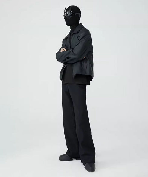 Buttonless Faux Leather Jacket